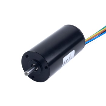 24V 20000RPM 15mNm 31.41W 1.55A Round Ф22x45mm Brushless Coreless Motor