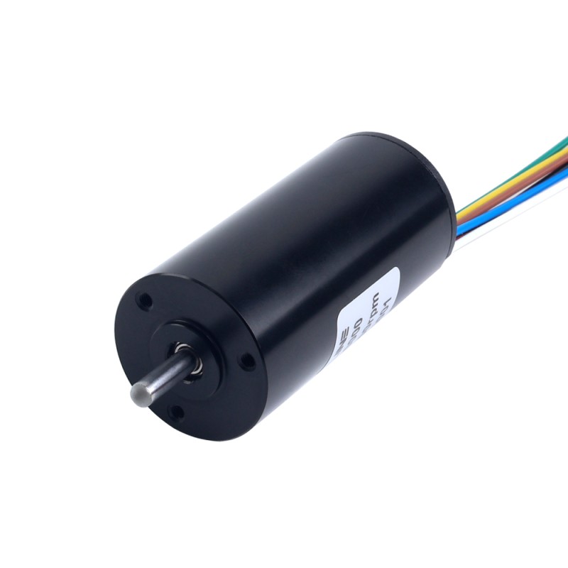 24V 20000RPM 15mNm 31.41W 1.55A Round Ф22x45mm Brushless Coreless Motor