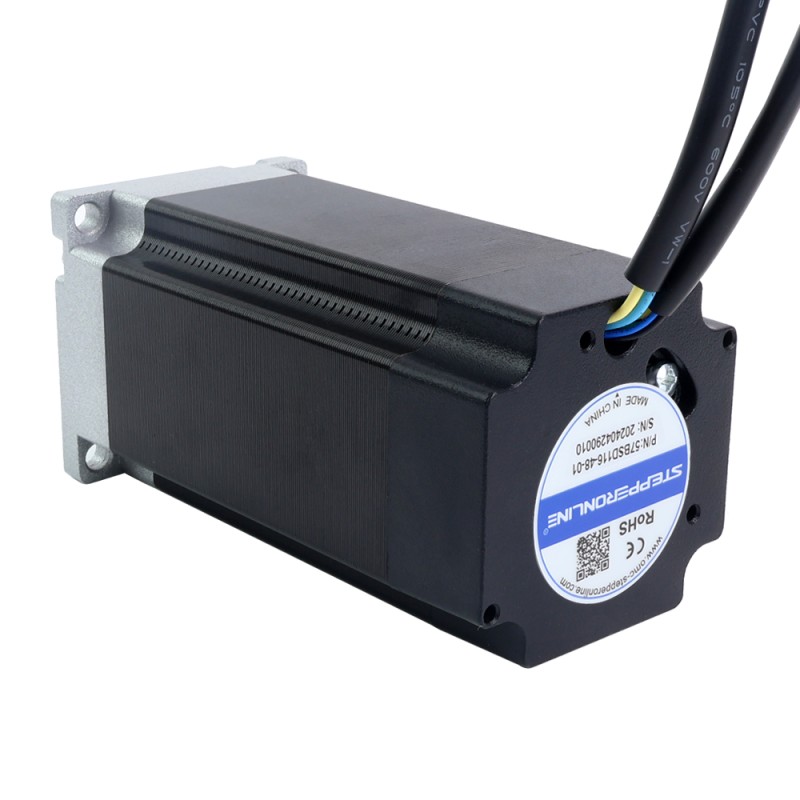 48V 3000RPM 0.6Nm 188W 5.40A 57x57x116mm Brushless DC Motor