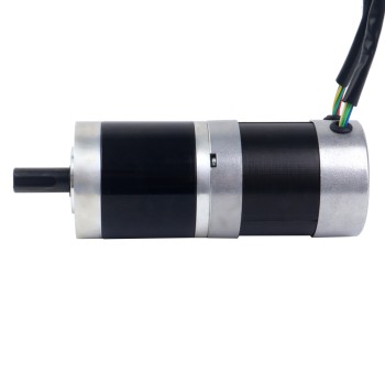 24V 101W Round Geared Brushless DC Motor 20.00Nm(2832.23oz.in) 100:1 Round Planetary Gearbox
