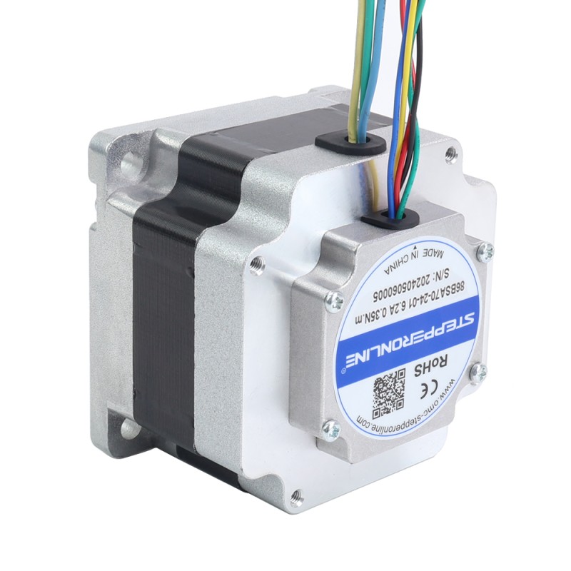 24V 3000RPM 0.35Nm 110W 6.20A 86x86x70mm Brushless DC Motor