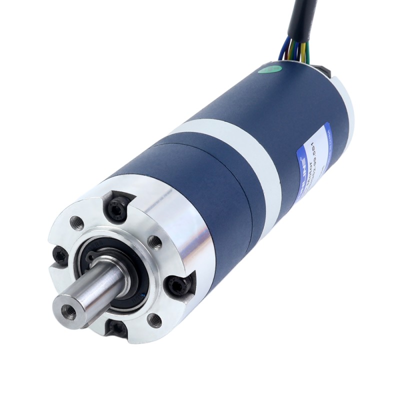24V 60W 30.1RPM Geared Brushless DC Motor 13.80Nm(1954.24oz.in) 99.5:1 Planetary Gearbox
