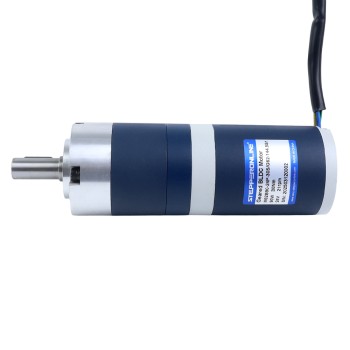 24V 90W 20.7RPM Geared Brushless DC Motor 30.00Nm(4248.35oz.in) 144.5:1 Planetary Gearbox