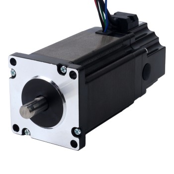 Nema 24 Stepper Motor 3.0Nm(424.83oz.in) with 24V 4.5W Electromagnetic Brake