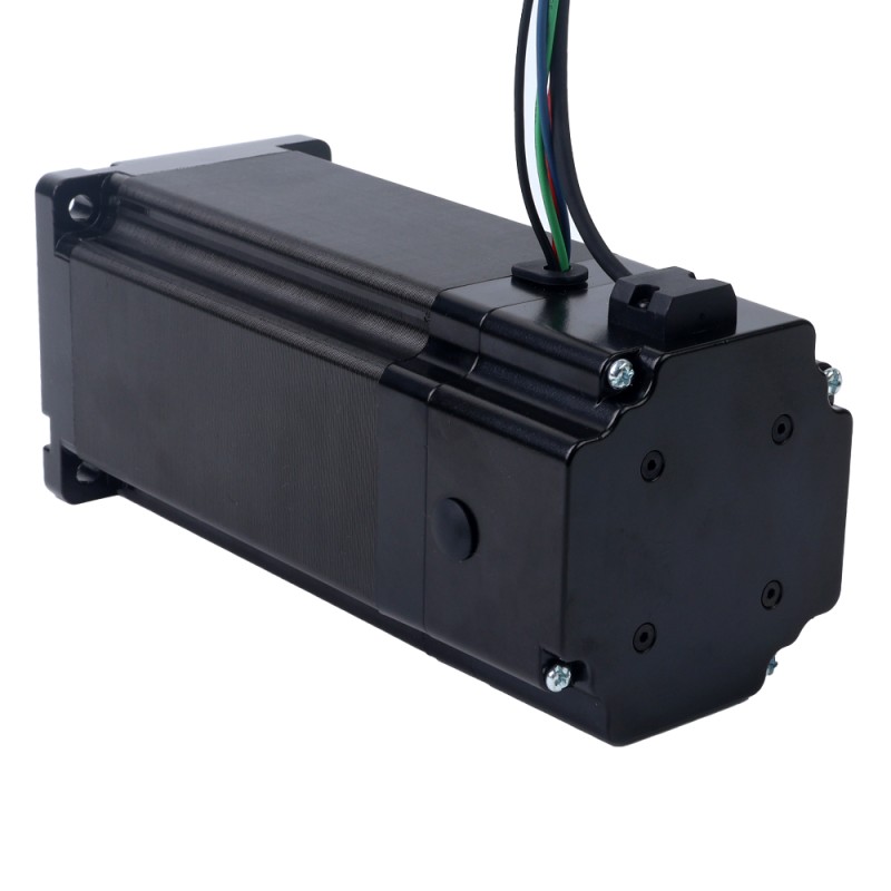 Nema 34 Stepper Motor 13.0Nm(1840.95oz.in) with 24V 6.8W Electromagnetic Brake