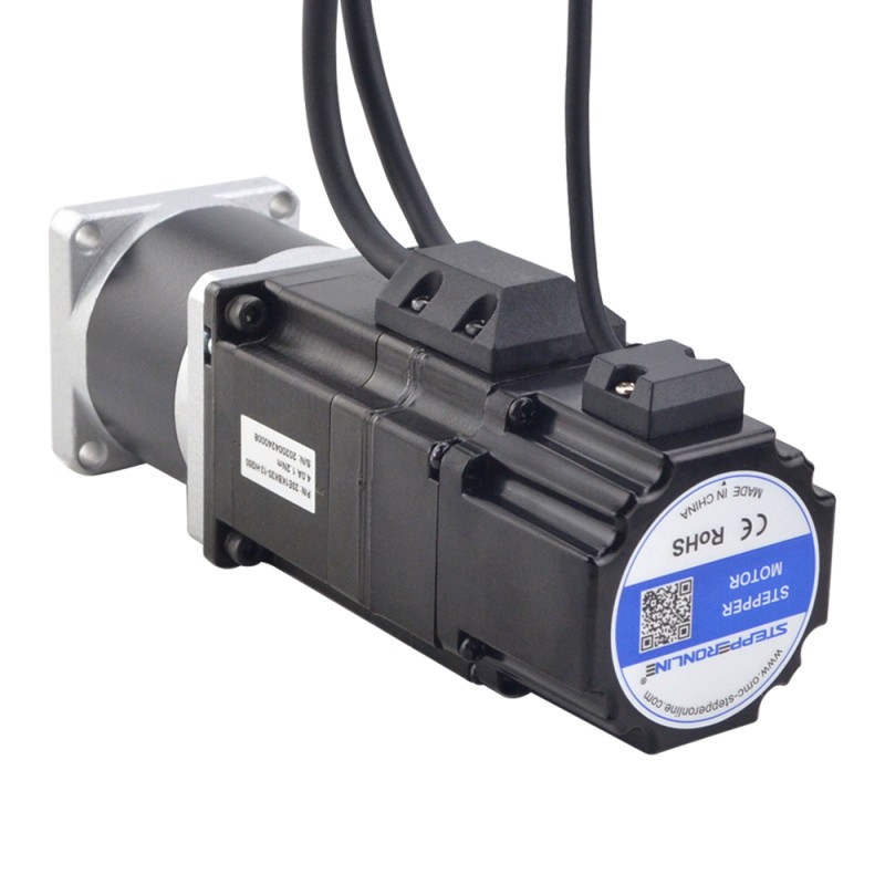 Nema 23 Closed Loop Stepper Motor 1.2Nm(169.97oz.in) with Electromagnetic Brake & 50:1 High Precision Gearbox