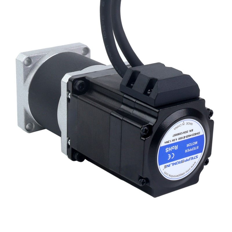 Nema 23 Closed Loop Stepper Motor L=77mm Gear Ratio 20:1 High Precision Planetary Gearbox