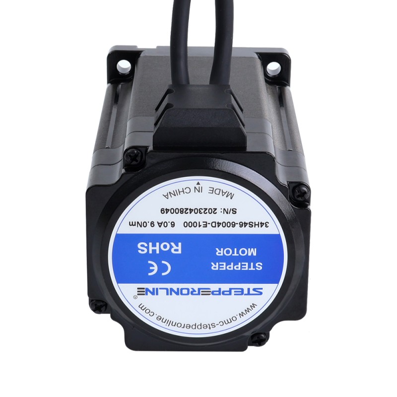 S Series Nema 34 Closed Loop Stepper Motor 9.0Nm(1274.5oz.in) Encoder 1000PPR(4000CPR)