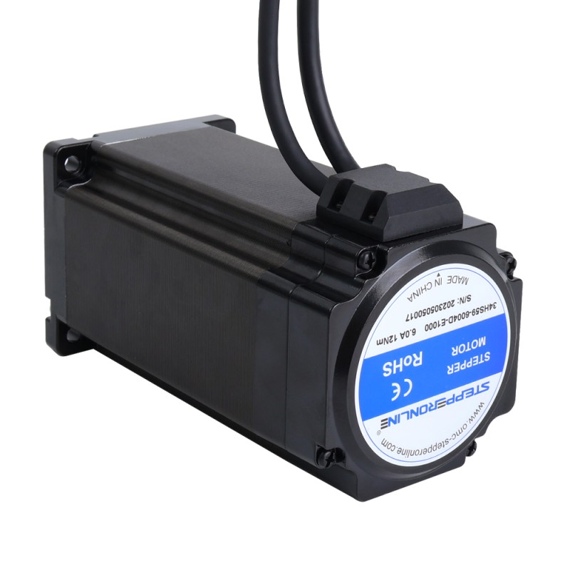 S Series Nema 34 Closed Loop Stepper Motor 12.0Nm(1699.34oz.in) Encoder 1000PPR(4000CPR)