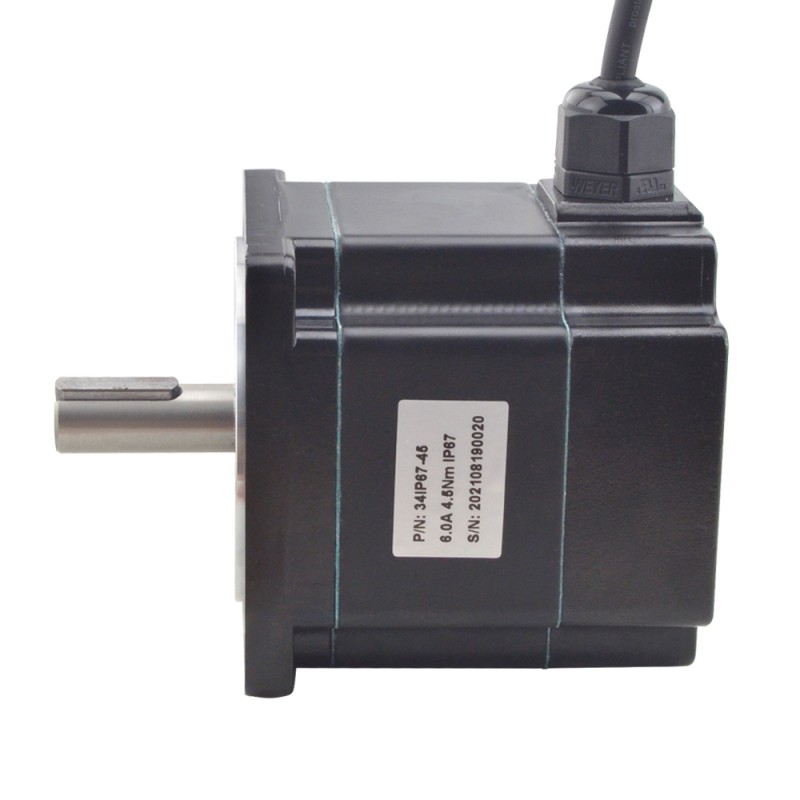 P Series IP67 Waterproof Nema 34 Stepper Motor 6.0A 4.5Nm(637.38oz.in)