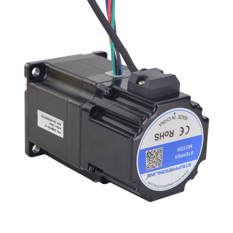 P Series Nema 23 Stepper Motor 1.2Nm(169.97oz.in) with Electromagnetic Brake