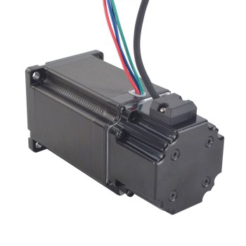 P Series Nema 24 Stepper Motor 3Nm(424.92oz.in) with Electromagnetic Brake