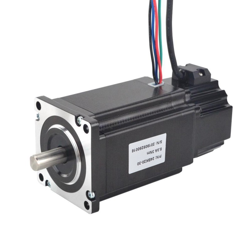 P Series Nema 24 Stepper Motor 3Nm(424.92oz.in) with Electromagnetic Brake