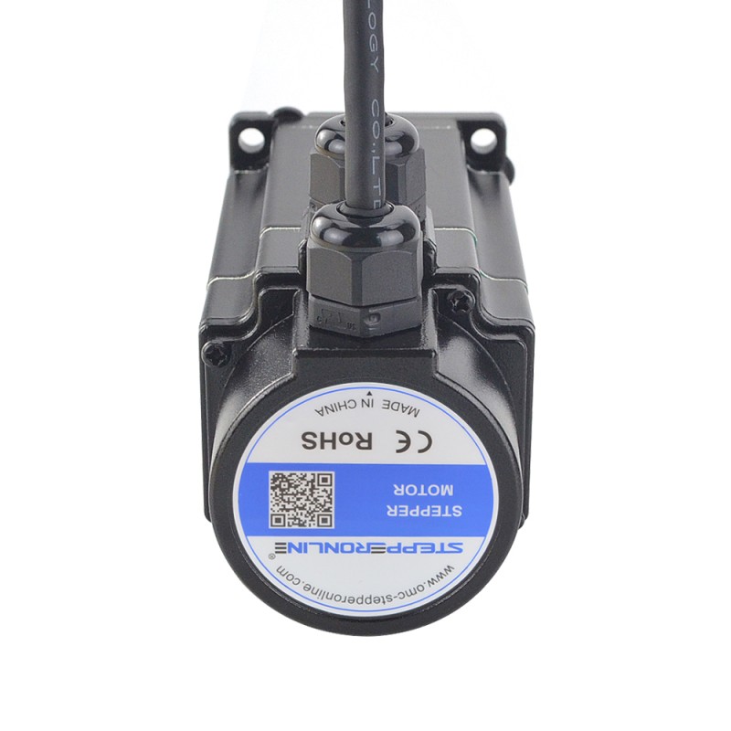 P Series IP65 Waterproof Nema 24 Closed Loop Stepper Motor 3Nm(424.92oz.in) with Encoder 1000PPR(4000CPR)