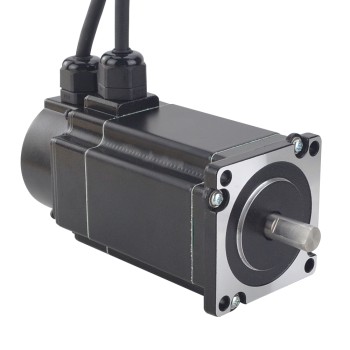 P Series IP65 Waterproof Nema 24 Closed Loop Stepper Motor 3Nm(424.92oz.in) with Encoder 1000PPR(4000CPR)