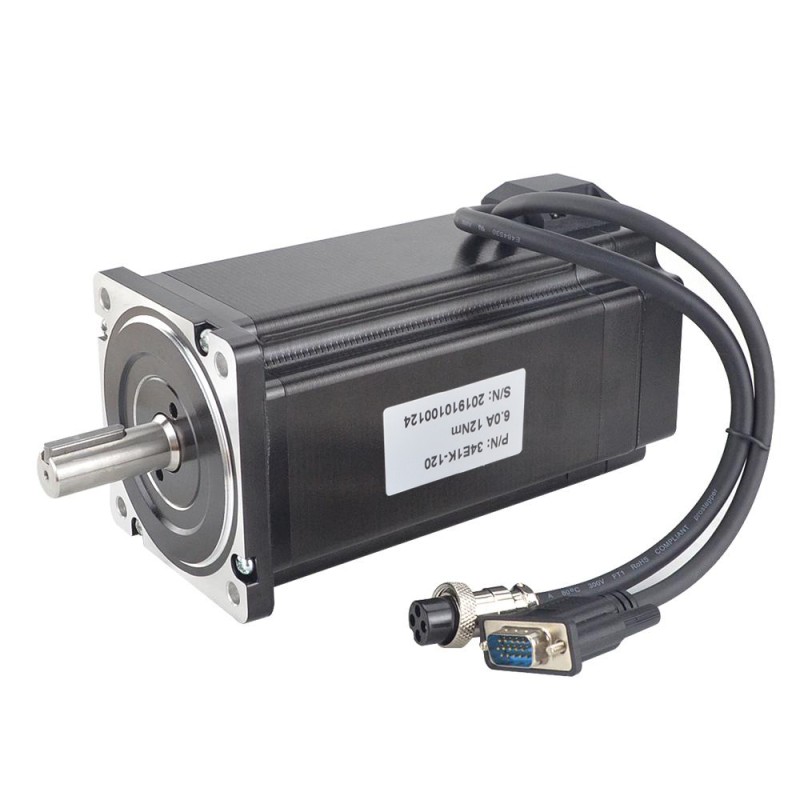 P Series Nema 34 Closed Loop Stepper Motor 12Nm(1699.34oz.in) with Encoder 1000PPR(4000CPR)