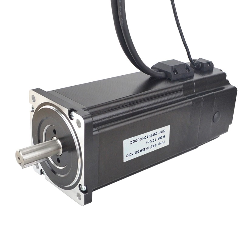 P Series Nema 34 Closed Loop Stepper Motor 12Nm(1700oz.in) with Electromagnetic Brake