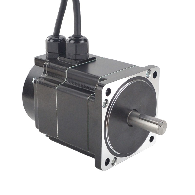 P Series IP65 Waterproof Nema 34 Closed Loop Stepper Motor 4.5Nm(637.38oz.in) with Encoder 1000PPR(4000CPR)