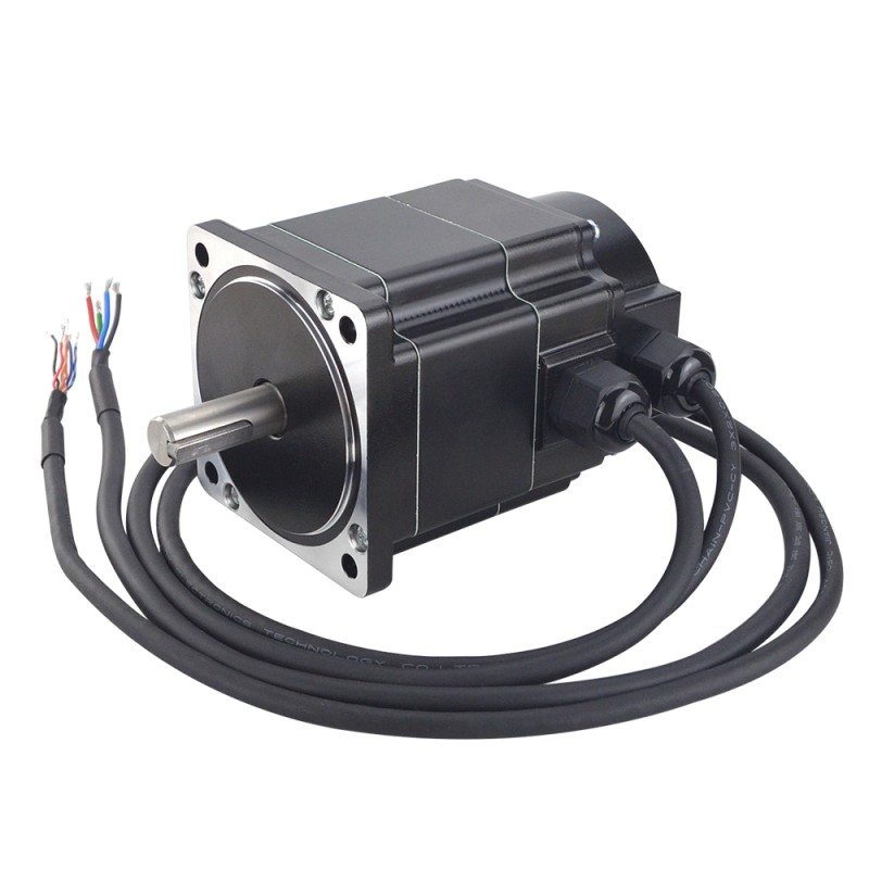 P Series IP65 Waterproof Nema 34 Closed Loop Stepper Motor 4.5Nm(637.38oz.in) with Encoder 1000PPR(4000CPR)