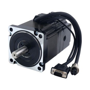 S Series Nema 34 Closed Loop Stepper Motor 4.3Nm(608.93oz.in) with 7.0Nm(991.28oz.in) Electromagnetic Brake