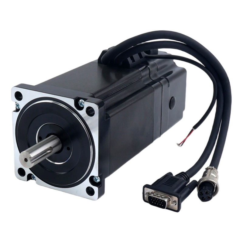 S Series Nema 34 Closed Loop Stepper Motor 8.0Nm(1132.89oz.in) with 7.0Nm(991.28oz.in) Electromagnetic Brake