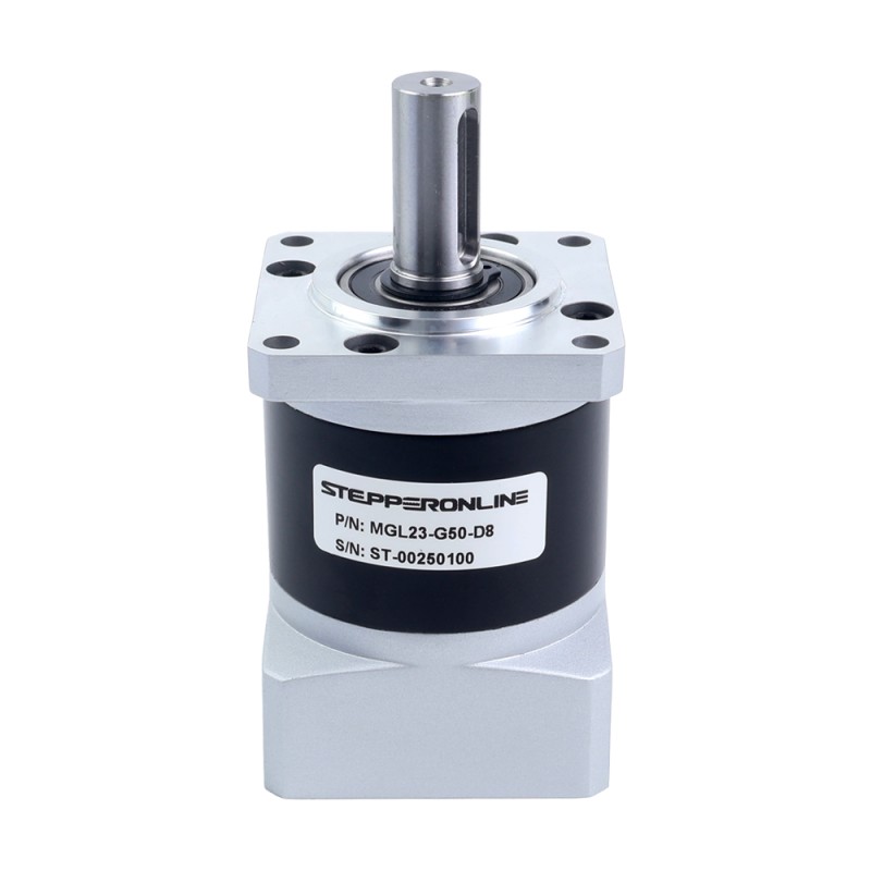 MGL Series Planetary Gearbox Gear Ratio 50:1 Backlash 45arc-min for 8mm Shaft Standard Nema 23 Stepper Motor