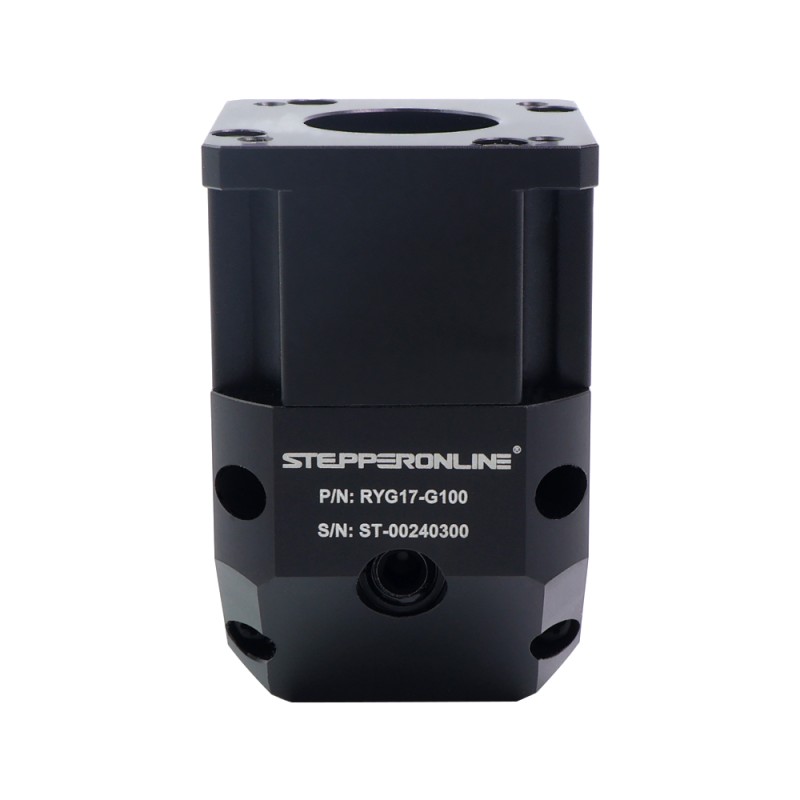 RYG Series Right Angle Planetary Gearbox Gear Ratio 100:1 Backlash 20arc-min for Nema 17 Stepper Motor
