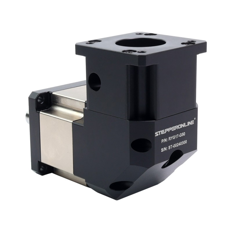 RYG Series Right Angle Planetary Gearbox Gear Ratio 50:1 Backlash 20arc-min for Nema 17 Stepper Motor