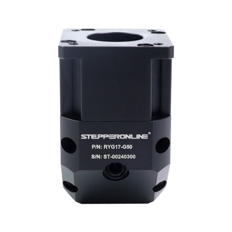 RYG Series Right Angle Planetary Gearbox Gear Ratio 50:1 Backlash 20arc-min for Nema 17 Stepper Motor