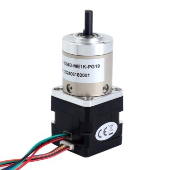Nema 14 Stepper Motor with Planetary Gearbox Gear Ratio 19:1 & Magnetic Encoder 1000PPR(4000CPR)
