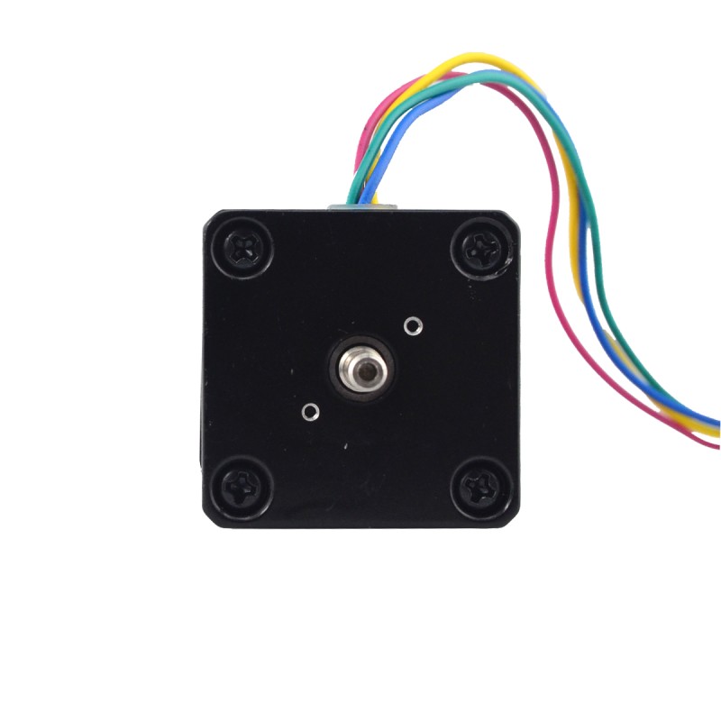 Nema 14 Stepper L=34mm w/ Rear Shaft & Screw Hole & Gear Ratio 51:1 Gearbox