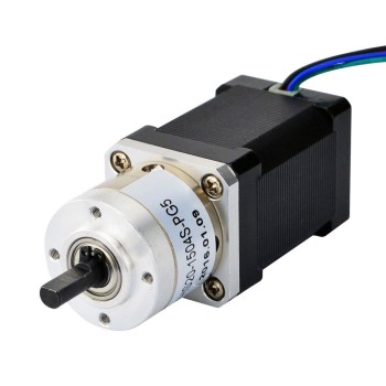 Nema 14 Stepper Motor Bipolar L=52mm w/ Gear Ratio 5:1 Planetary Gearbox
