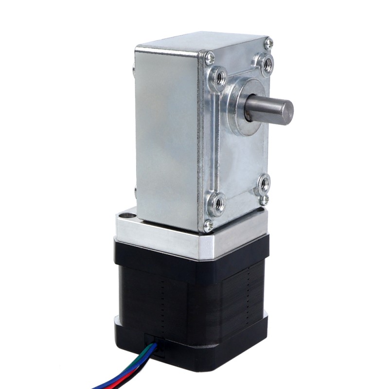 Nema 17 Stepper Motor L=39mm 1.68A Gear Ratio 40:1 Square Worm Geabox