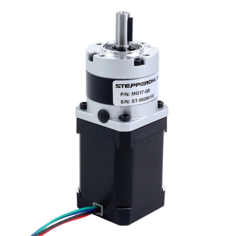 Nema 17 Stepper Motor Bipolar L=60mm w/ Gear Ratio 5:1 MG Series Planetary Gearbox