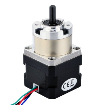 Nema 17 Stepper Motor Bipolar L=34mm w/ Gear Ratio 5:1 Planetary Gearbox