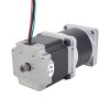 Nema 23 Dual Shaft Stepper Motor L=55mm Gear Ratio 50:1 High Precision Planetary Gearbox 9.5mm Rear Shaft Length