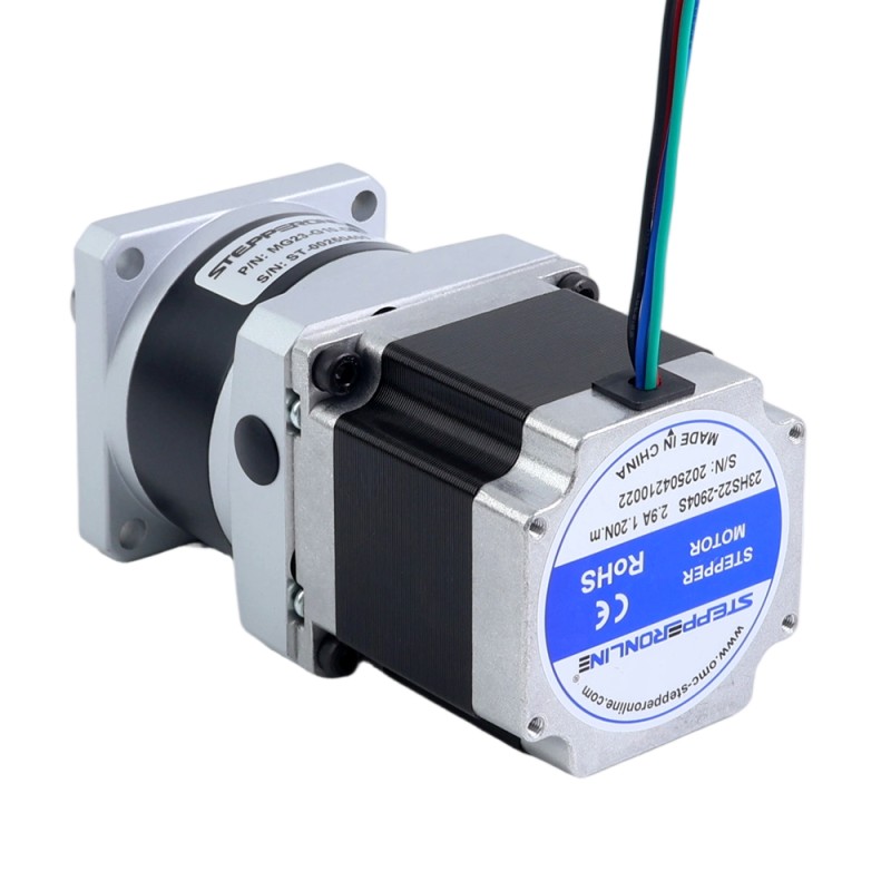 Nema 23 Stepper Motor Bipolar L=54.5mm w/ Gear Ratio 10:1 MG Series Planetary Gearbox