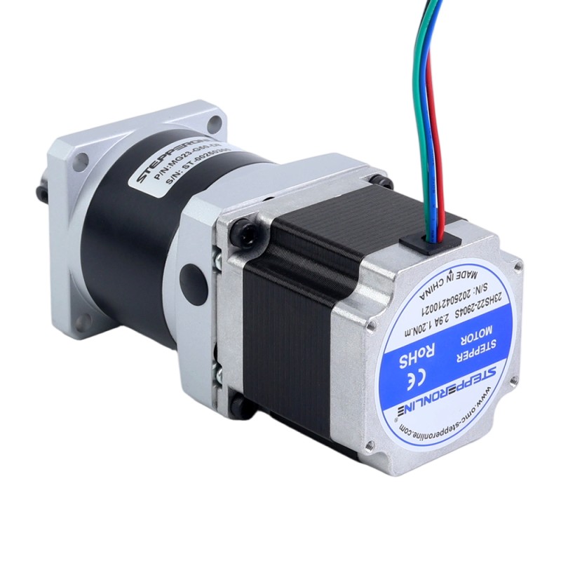 Nema 23 Stepper Motor Bipolar L=54.5mm w/ Gear Ratio 20:1 MG Series Planetary Gearbox