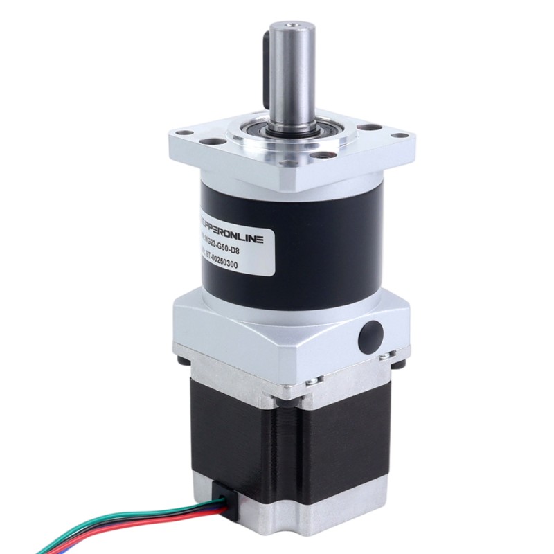 Nema 23 Stepper Motor Bipolar L=54.5mm w/ Gear Ratio 50:1 MG Series Planetary Gearbox