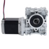 Nema 23 Stepper Motor 76mm Gear Ratio 15:1 Worm Gearbox NMRVS30 Worm Gear Speed Reducer
