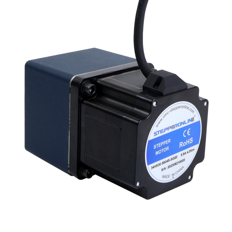 Nema 34 Stepper Motor L=76mm Gear Ratio 20:1 Spur Gearbox