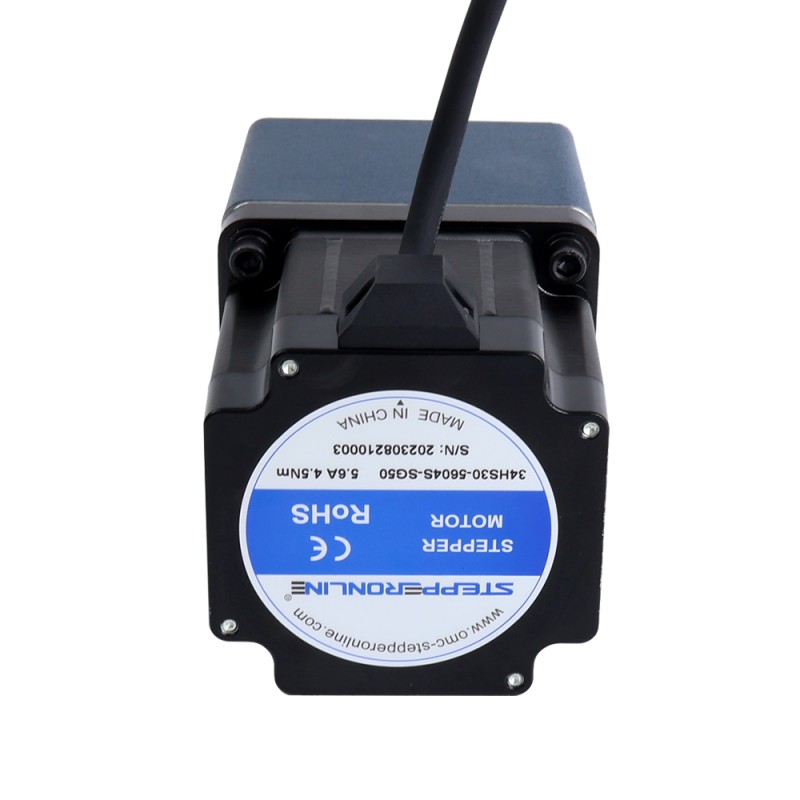 Nema 34 Stepper Motor L=76mm Gear Ratio 50:1 Spur Gearbox