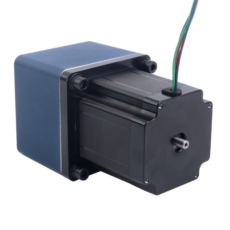 Nema 34 Stepper Bipolar L=98mm w/ Rear Shaft & Gear Ratio 20:1 Spur Gearbox
