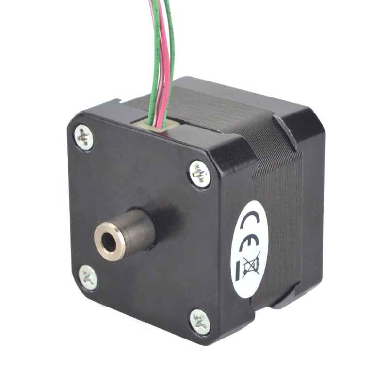 Nema 17 Hollow Shaft Stepper Motor Bipolar 0.25Nm(35.4oz.in) 1.5A 42x42x33.8mm