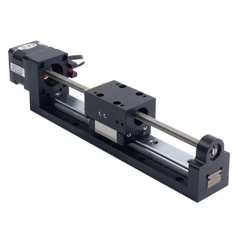 Nema 14 Stepper Lead Screw Linear Actuator 1.5A Stroke 120mm 0.14Nm(19.83oz.in) Lead 2.54mm(0.1") with Sensor