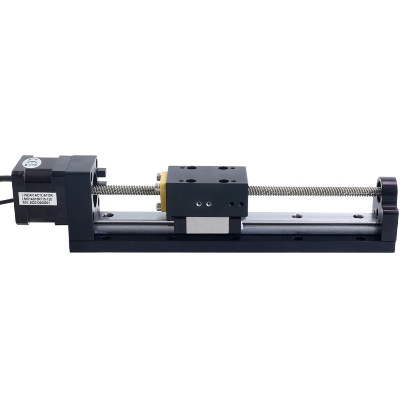 Nema 14 Stepper Lead Screw Linear Actuator 1.5A Stroke 120mm 0.14Nm(19.83oz.in) Lead 6.35mm(0.25") with Sensor