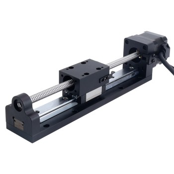 Nema 17 Stepper Ball Screw Linear Actuator 1.5A Stroke 120mm 0.25Nm(35.40oz.in) Lead 2mm(0.07874") with Sensor