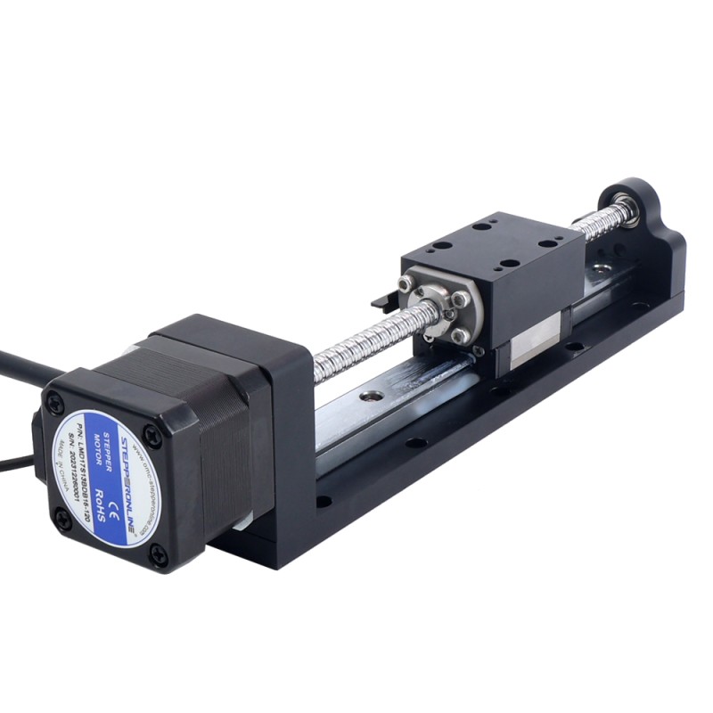 Nema 17 Stepper Ball Screw Linear Actuator 1.5A Stroke 120mm 0.25Nm(35.40oz.in) Lead 4mm(0.15748") with Sensor