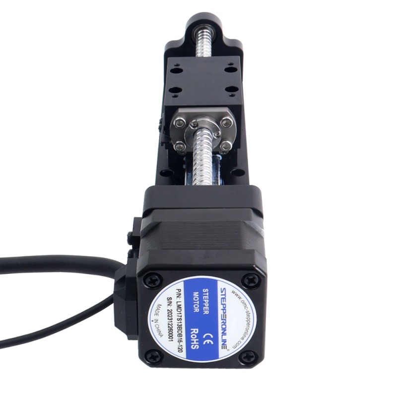 Nema 17 Stepper Ball Screw Linear Actuator 1.5A Stroke 120mm 0.25Nm(35.40oz.in) Lead 4mm(0.15748") with Sensor