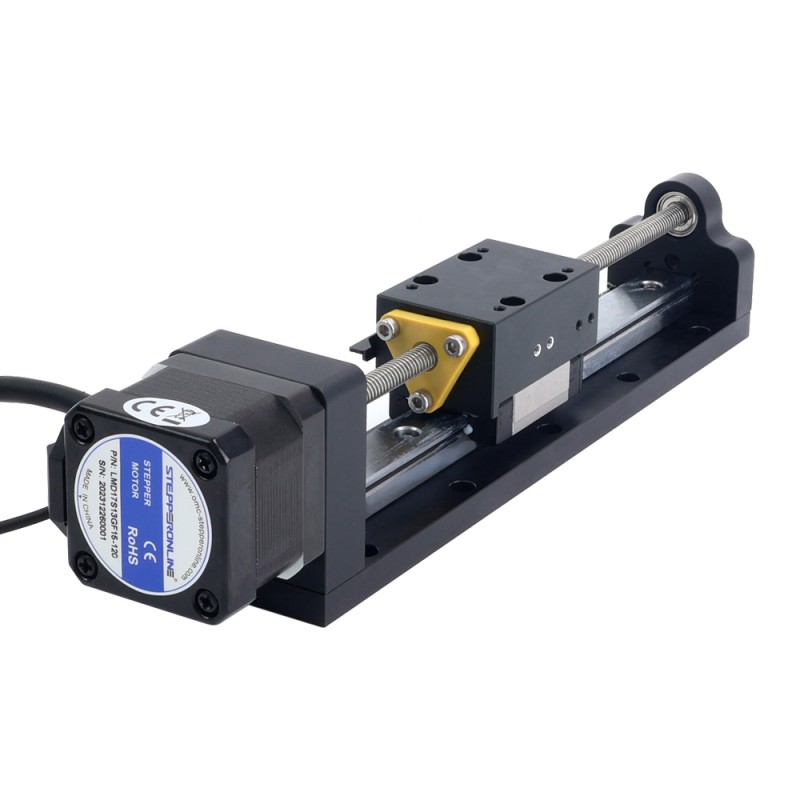 Nema 17 Stepper Lead Screw Linear Actuator 1.5A Stroke 120mm 0.25Nm(35.40oz.in) Lead 2.54mm(0.1") with Sensor
